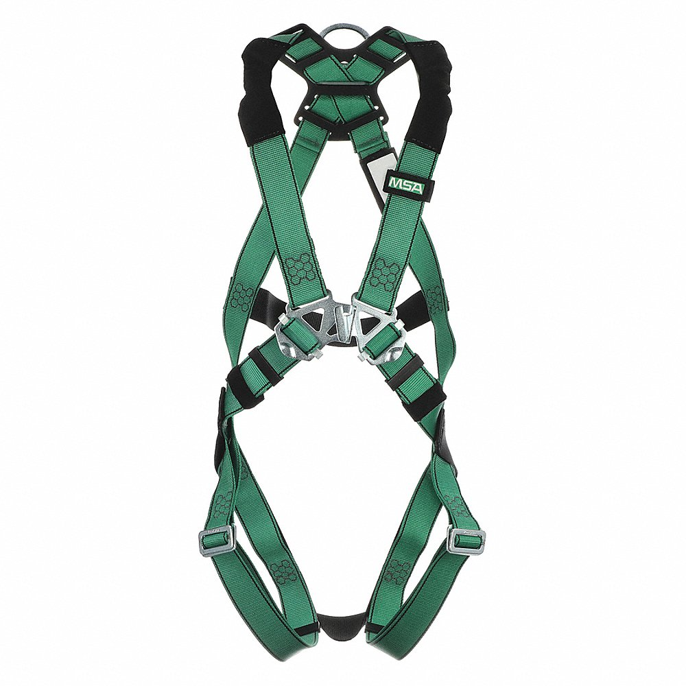 Harness, Extra Small, Back, Qwik-Fit, Green