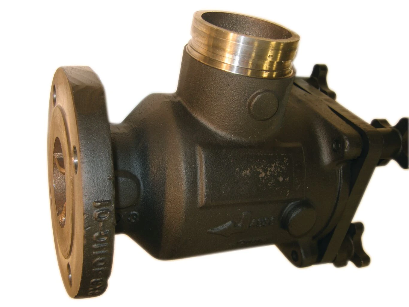 Strainer, 6 x 4 Inch Size, Grooved, 304SS Perf, Knob Cover