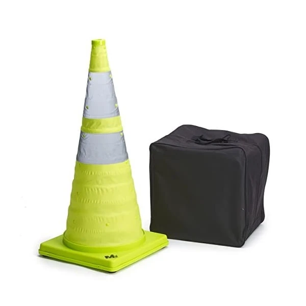 Lime Collapsible Cone, NYLON, 28 H, 11 L, 12 W, LIME