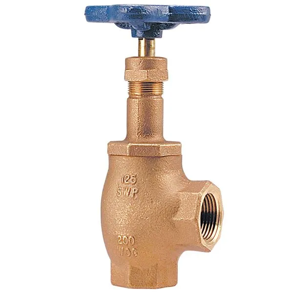 Angle Valve, 1 1/2 Inch Size, Female Npt Thread, Bronze Handwheel