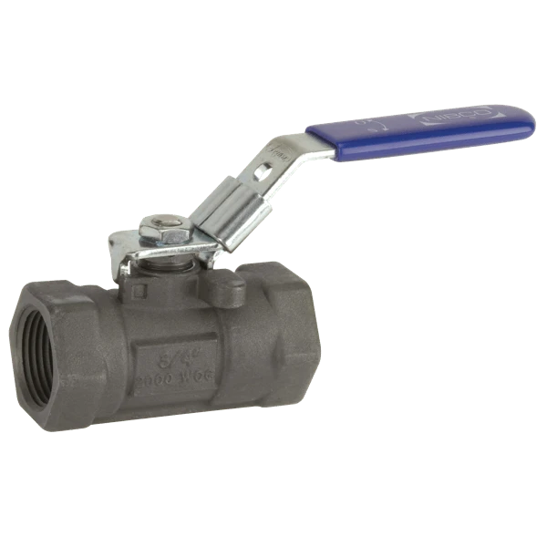 NIBCO NL944ACP Ball Valve, 1 Piece, 1-1/2 Inch Valve Size, NPT End Style, Carbon Steel Body | BY8LVK