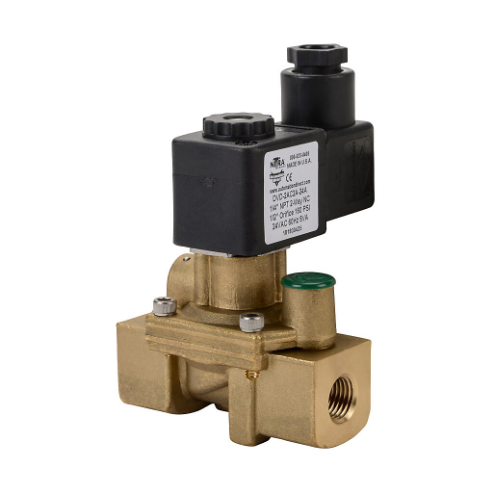 NITRA DVD-2AC2A-24A Solenoid Valve, 2-Way, 2-Position, N.C., Brass Body, 1/4 Inch Female Npt Inlet | CV8EQX
