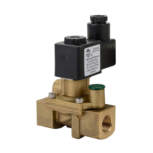 NITRA DVD-2AC3A-24A Solenoid Valve, 2-Way, 2-Position, N.C., Brass Body, 3/8 Inch Female Npt Inlet | CV8ERA