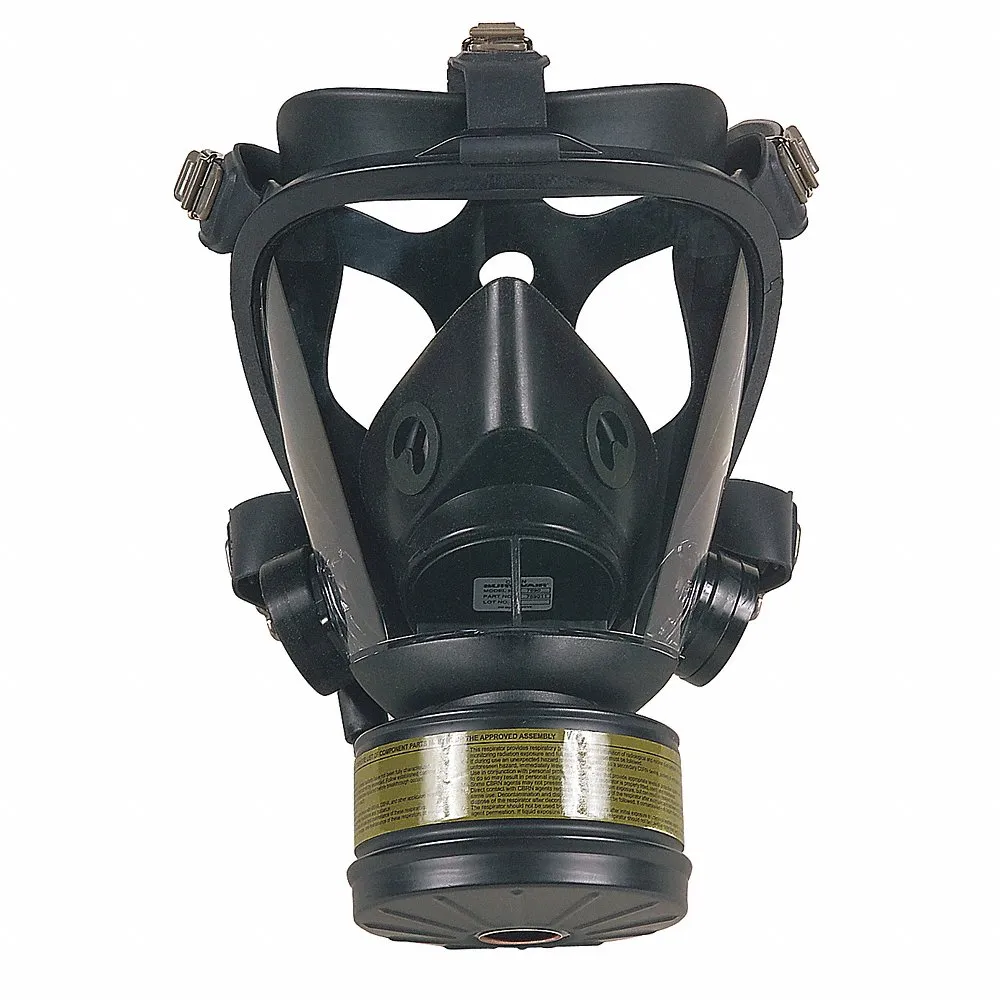 Gas Mask, Butyl Rubber, 5 Suspension Points, L Mask Size