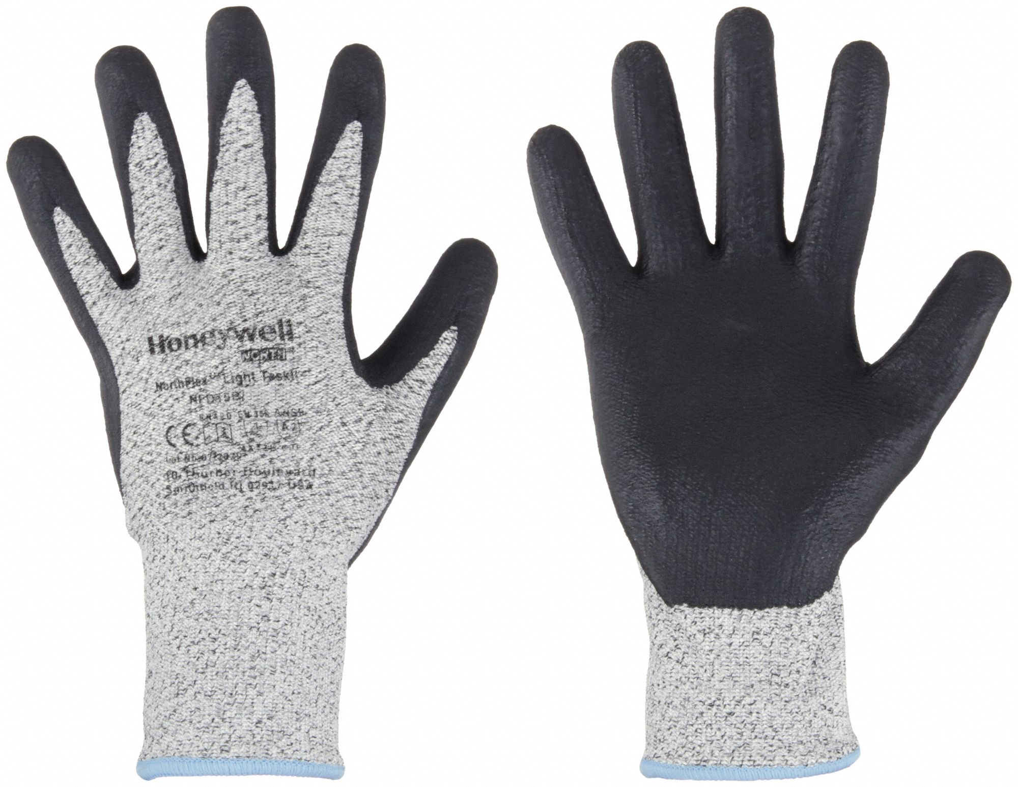 Cut Resistant Coated Gloves, 2 Cut Level, Nitrile/Polyurethane, Small