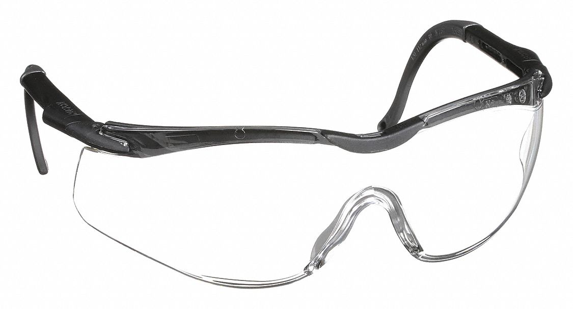 N-Vision Safety Glasses, Clear, 4A Anti-Scratch/Anti-Fog/Anti-Static/Uv