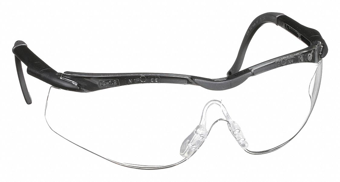 N-Vision Safety Glasses, Clear, 4A Anti-Scratch/Anti-Fog/Anti-Static/Uv