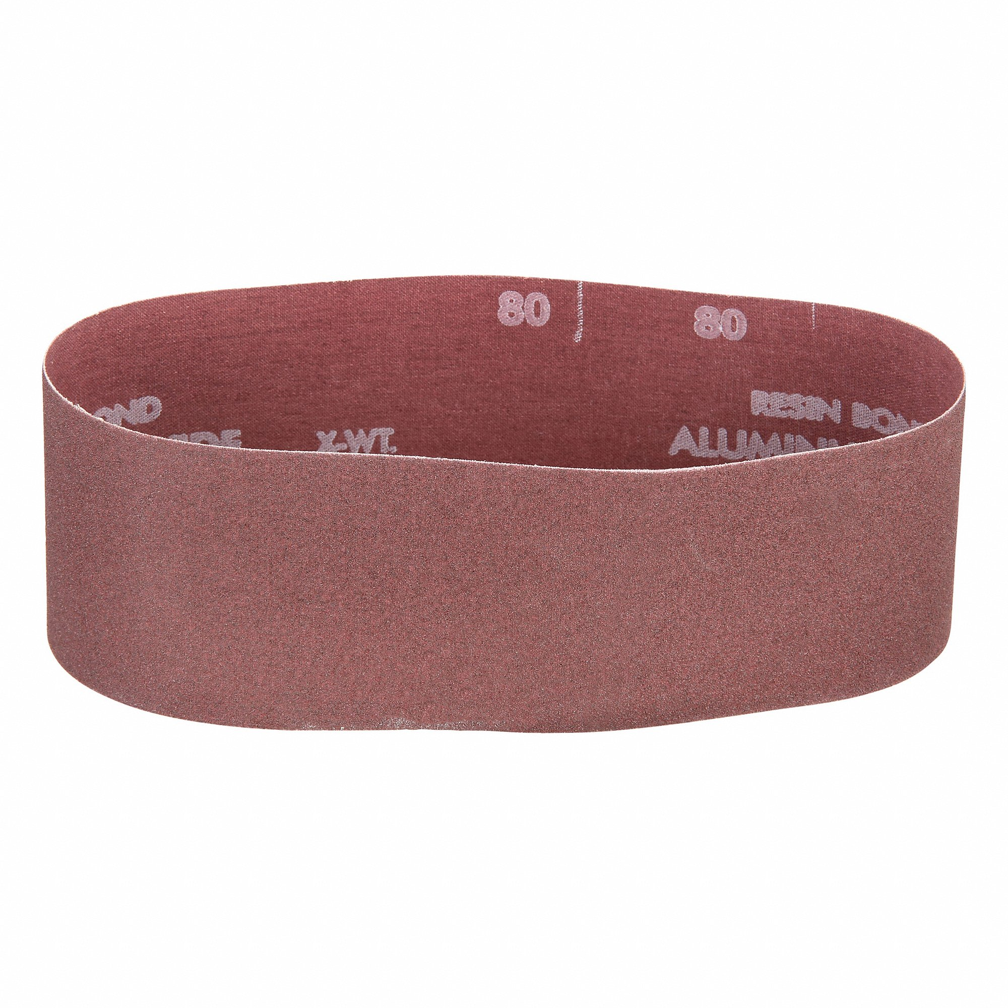 NORTON ABRASIVES 07660702064 Sanding Belt, 3 Inch W X 21 Inch L, Aluminum Oxide, 80 Grit, X Wt Cotton Backing, 5 PK | CT4ERV 290A76
