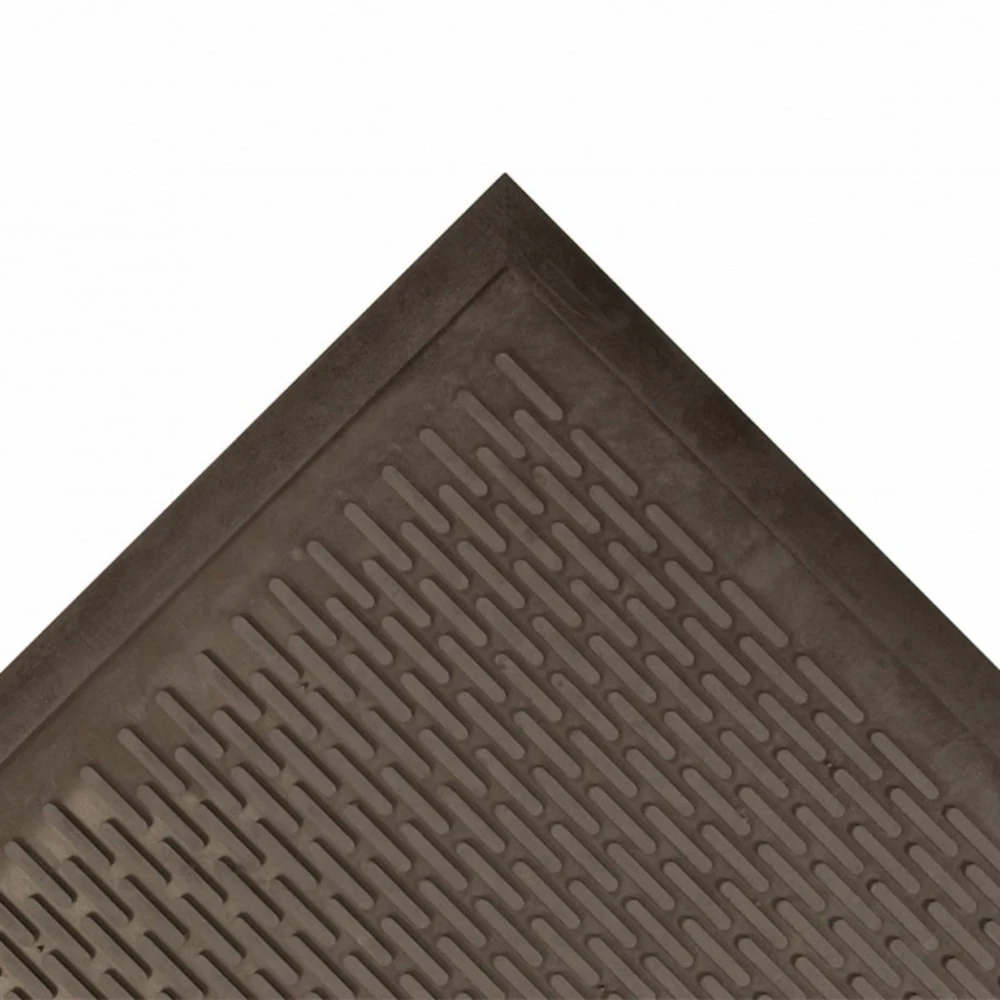 NOTRAX 340S0035BL Rubber Entrance Mat Black 3 x 5 Feet | AD6YKF 4CKN3