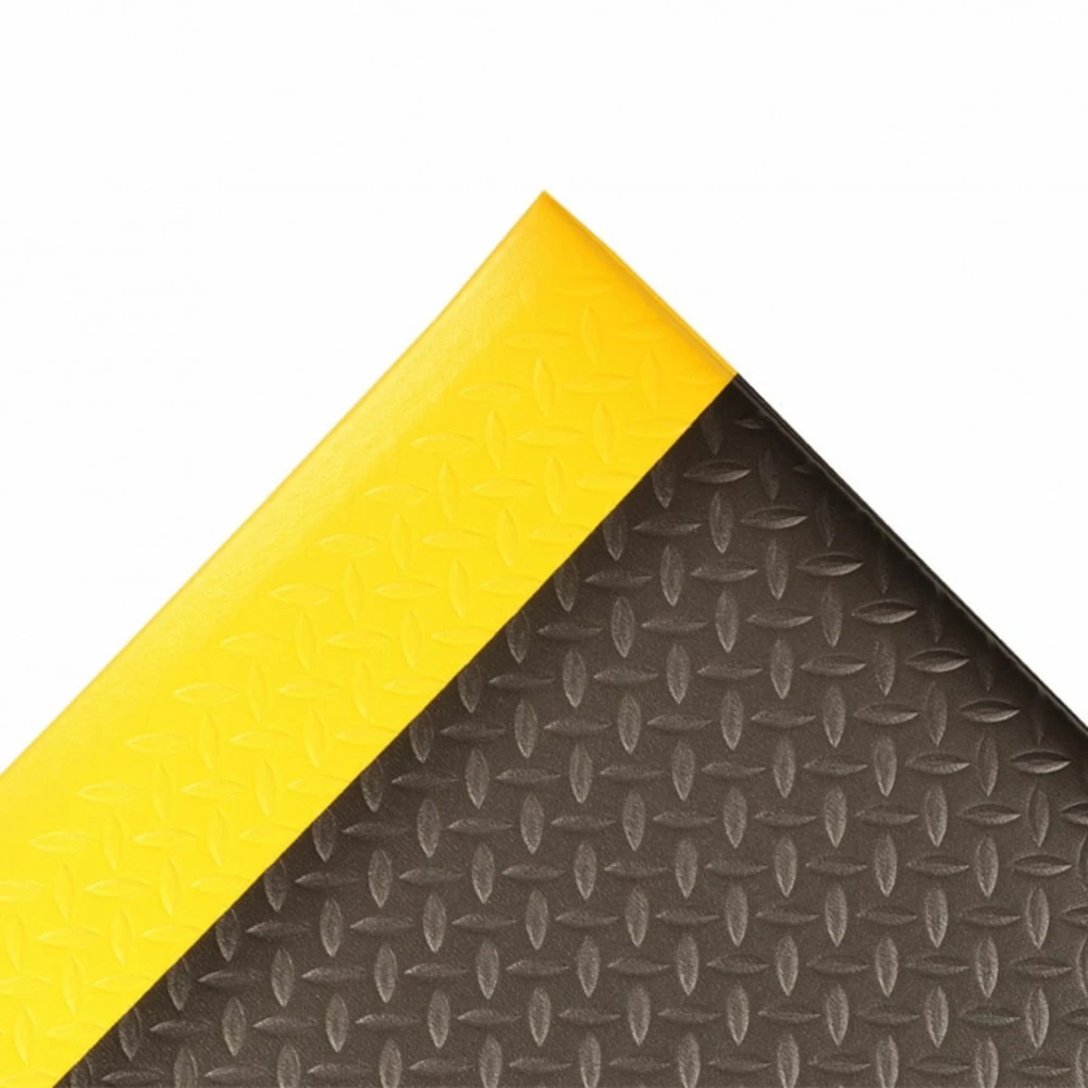 Anti-fatigue Runner 2 x 6 Feet Black With Yellow