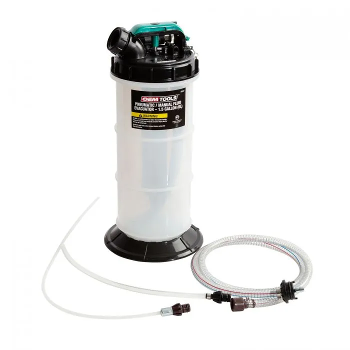 Pneumatic/Manual Fluid Extractor 1.5 Gallons 6L