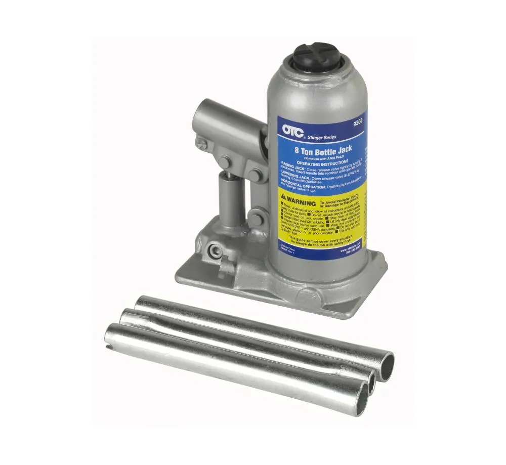 OTC TOOLS 9308 Hydraulic Bottle Jack, Size 6 x 3-9/16 Inch, Lift Capacity 8 Tons | CD6WCN