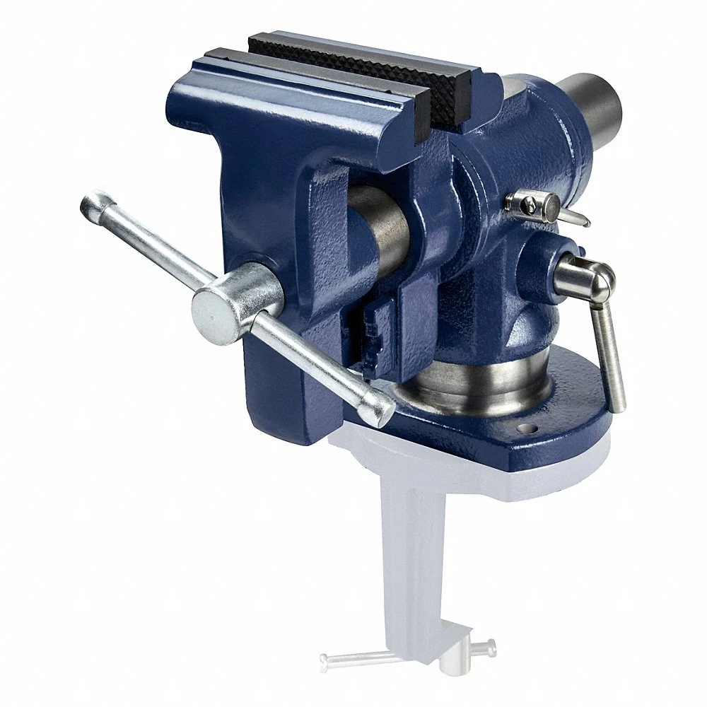 Multi-Positioning Ball Vise, Covered, 4 Inch Jaw Face Wd, 4 Inch Max Jaw Opening, 2 Inch