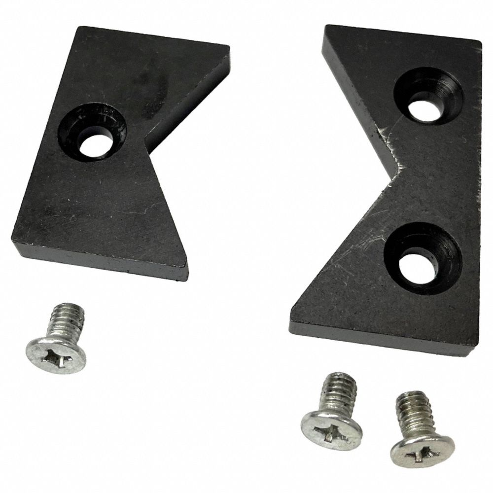 Vise Jaw Plate Kit, Steel, For 1 1/2 Inch Vise Jaw Wd, Fasteners