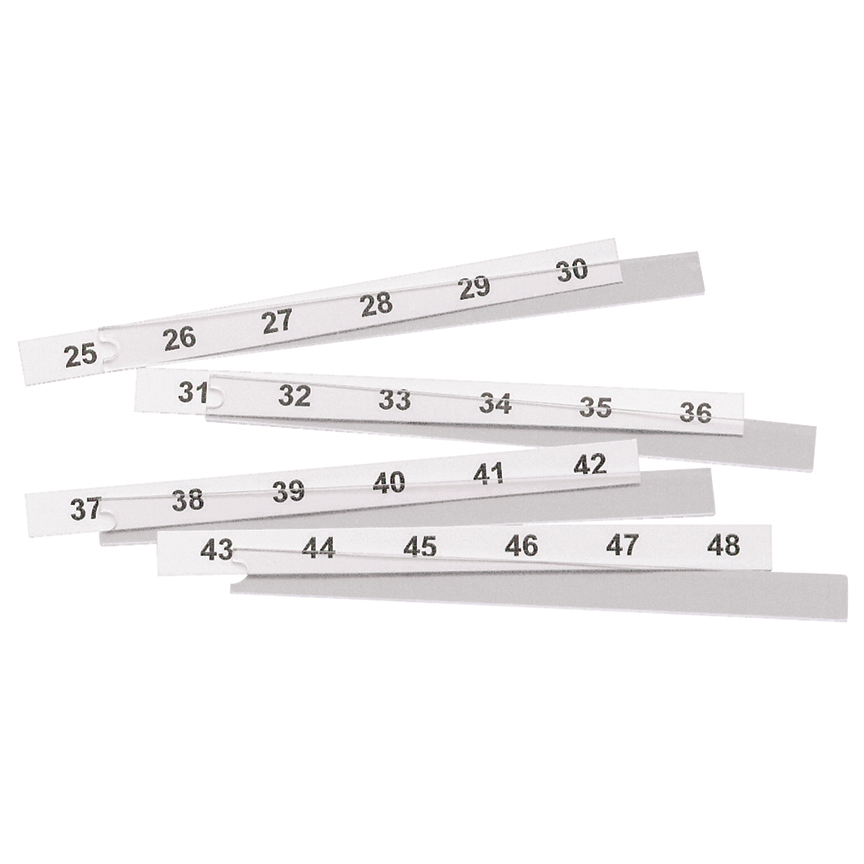 RPLMNT LBL FOR MINI-COM M6 STYLE MODULAR, 10PK