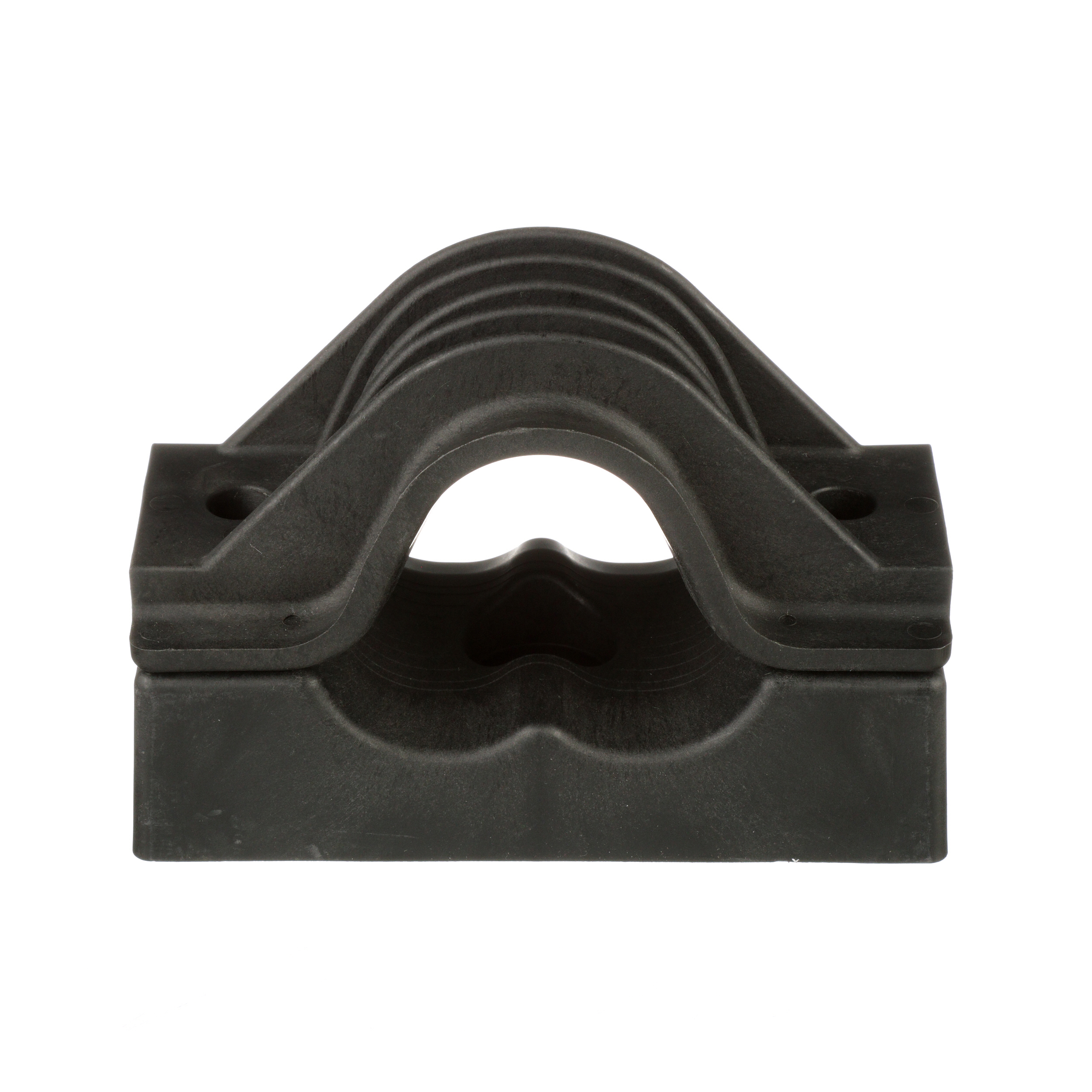 Cable Cleat, TR Clamp Type, Polymer, Trefoil, 1.69-2.05 Inch OD, 10PK
