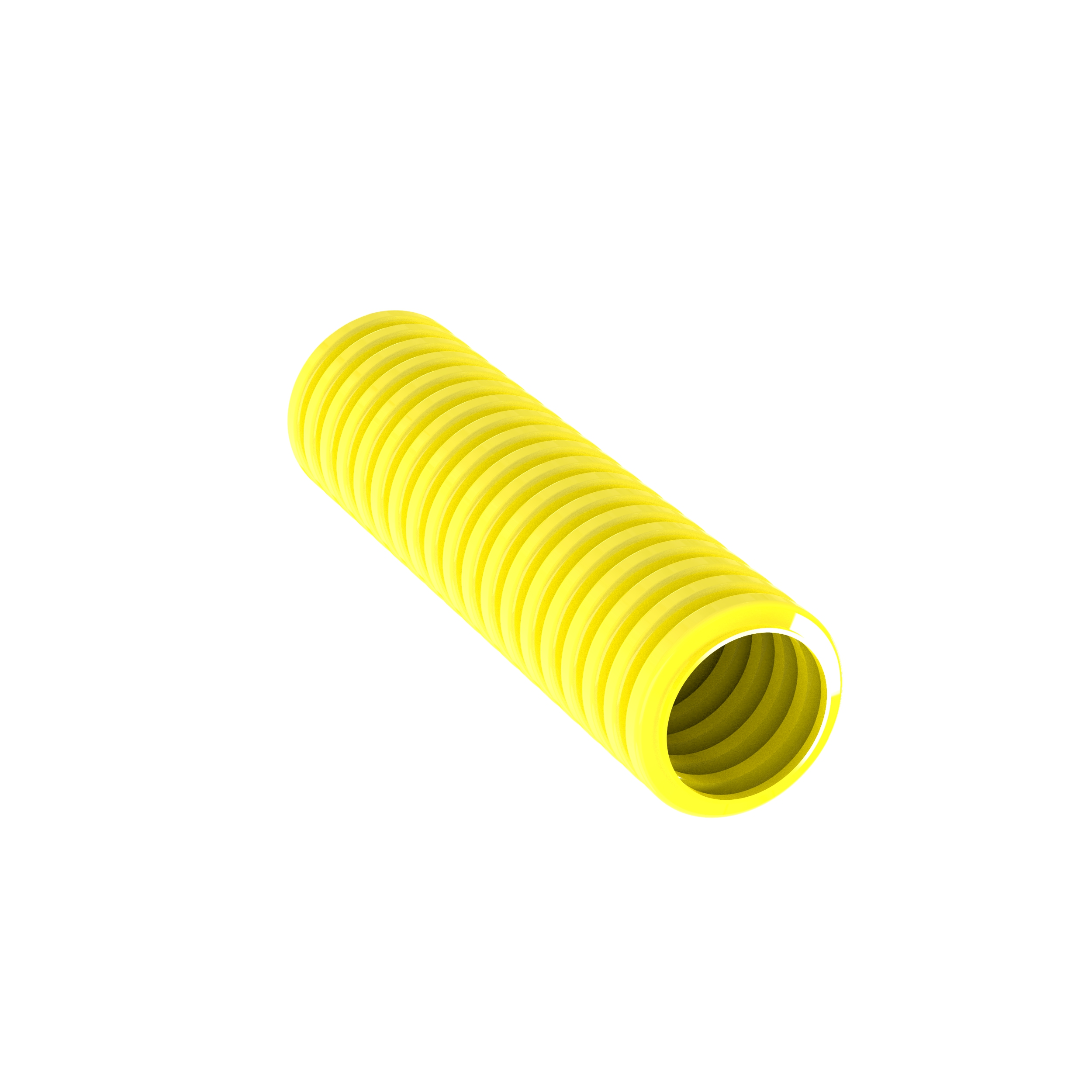 Corrugated Loom Tubing, 0.50 x 100ft L, Yl