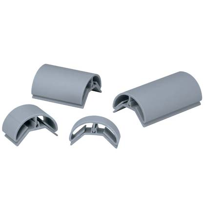 Wiring Duct Corner Strip with 1 Inch Bend Radius Control, Light Gray, 1 , 6PK