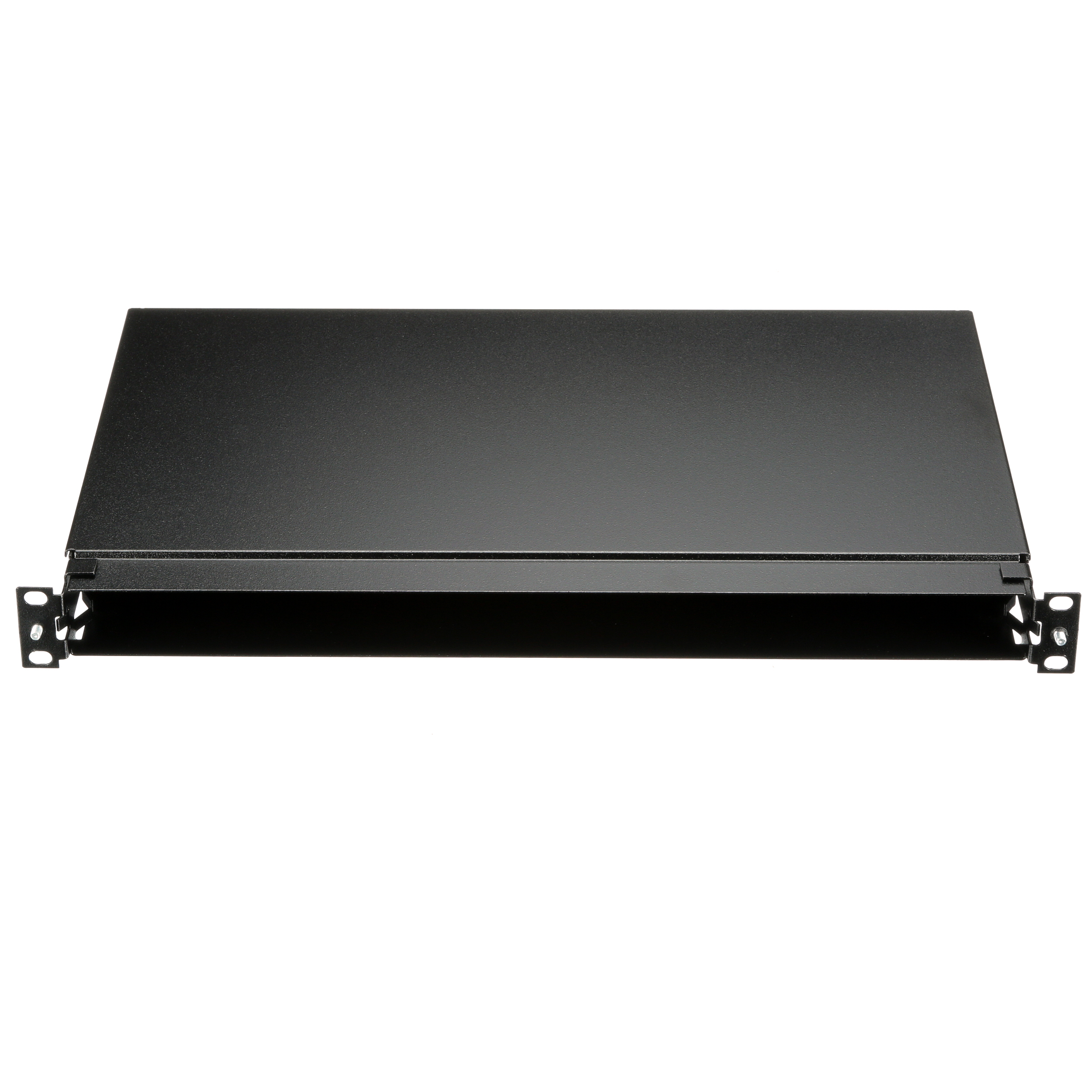 Rack Fiber Mount Tray 1ru Black