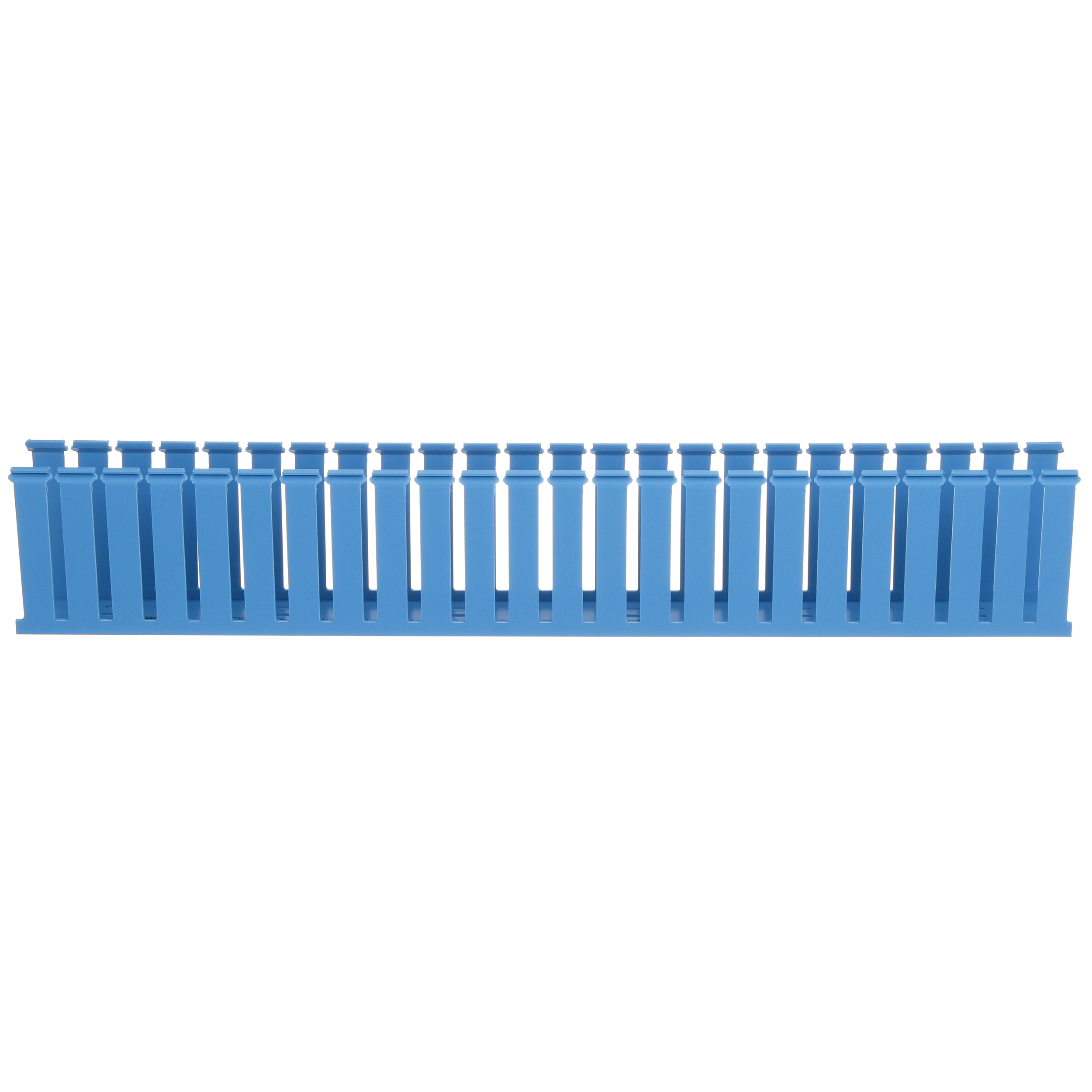 Base Wiring Duct, Type G, Wide Slot, Intrinsic Blue, 2 x 4 x 1 