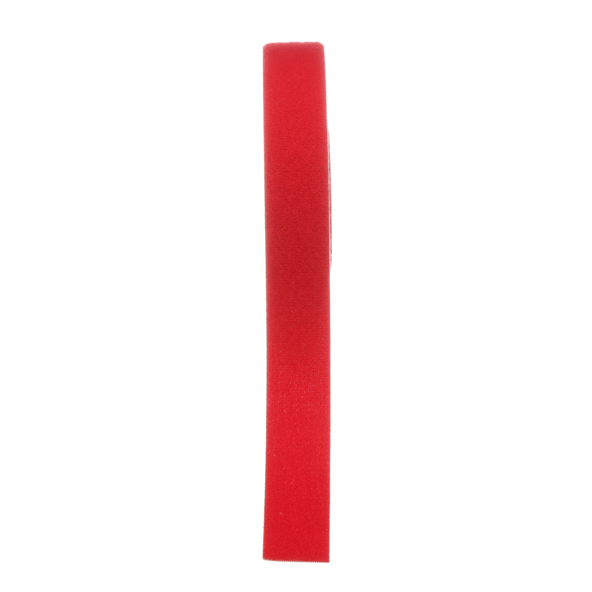 Hook-and-Loop Cable Tie, 15ftx0.33 Inch , Red