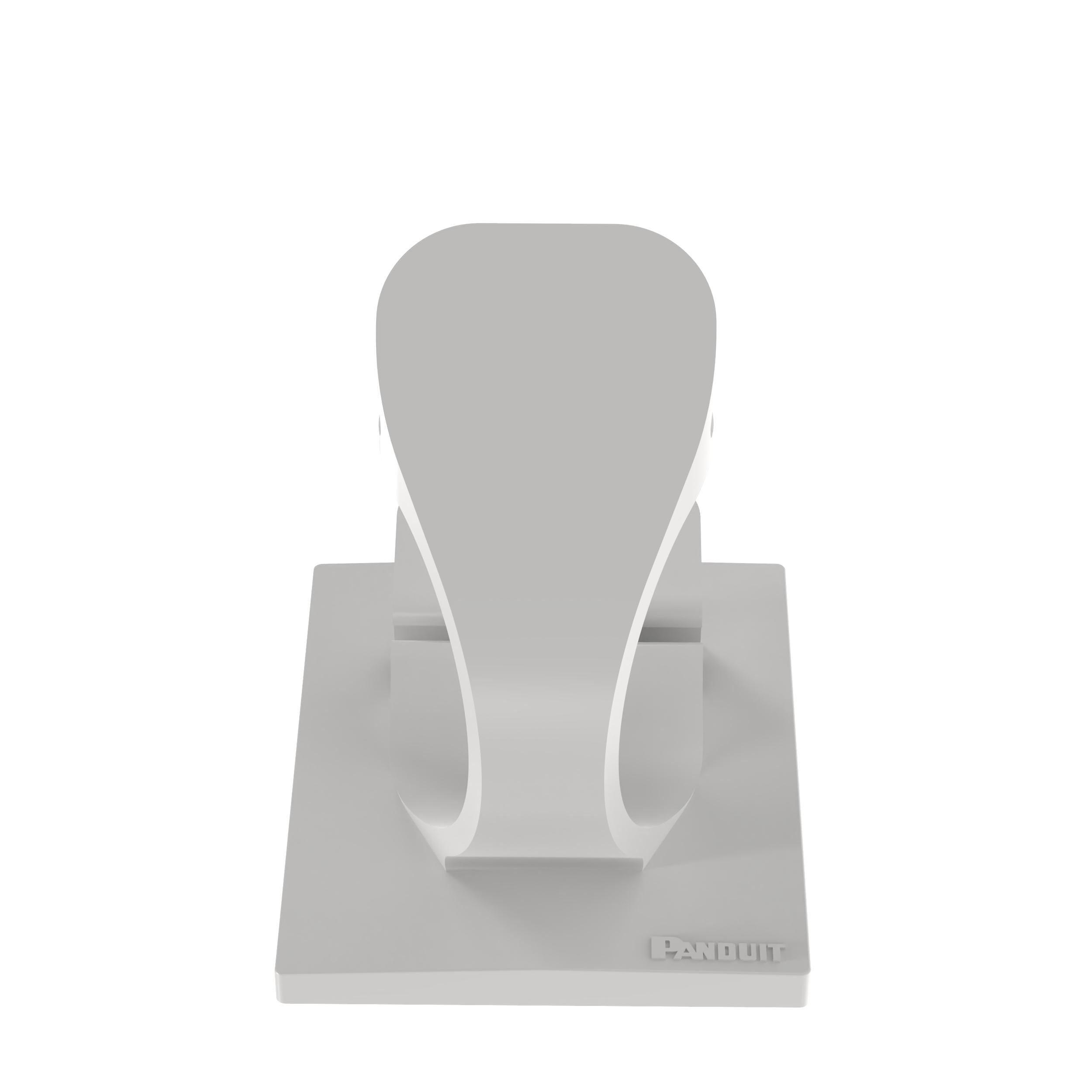 Latching Wire Clip, Rubber Adhesive, Nylon 6.6, Natural, 0.5 Inch Max. Bundle Dia.