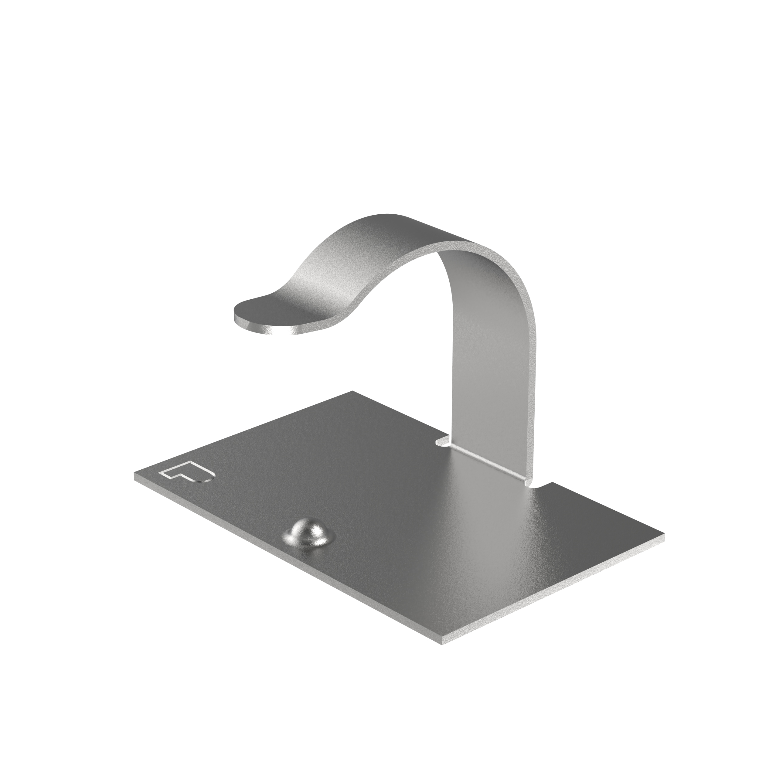 Cord Clip, Steel, Silver, 0.25 Inch Max. Bundle Dia., 1000PK