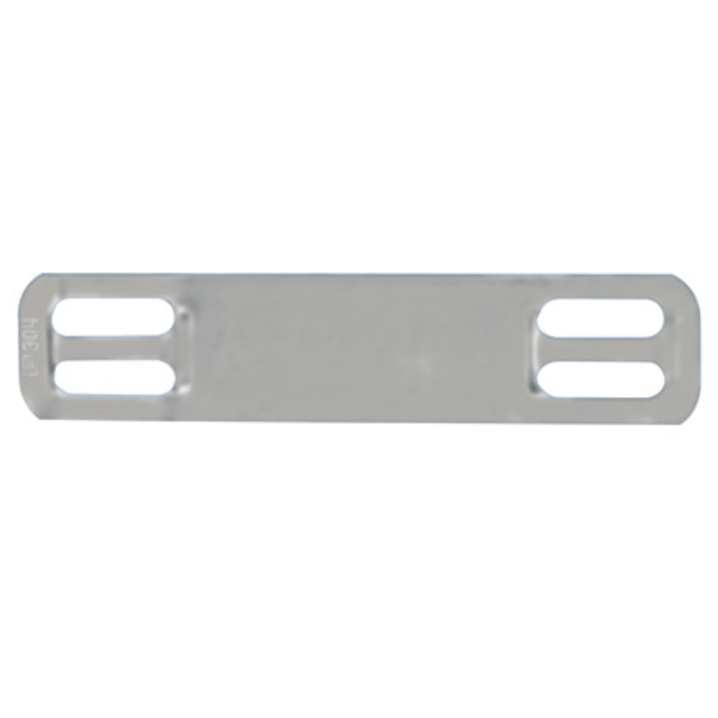 Marker Plate with Tag, Stainless Steel 316, Silver, 1.72 x 0.38 Inch Size, 4000PK