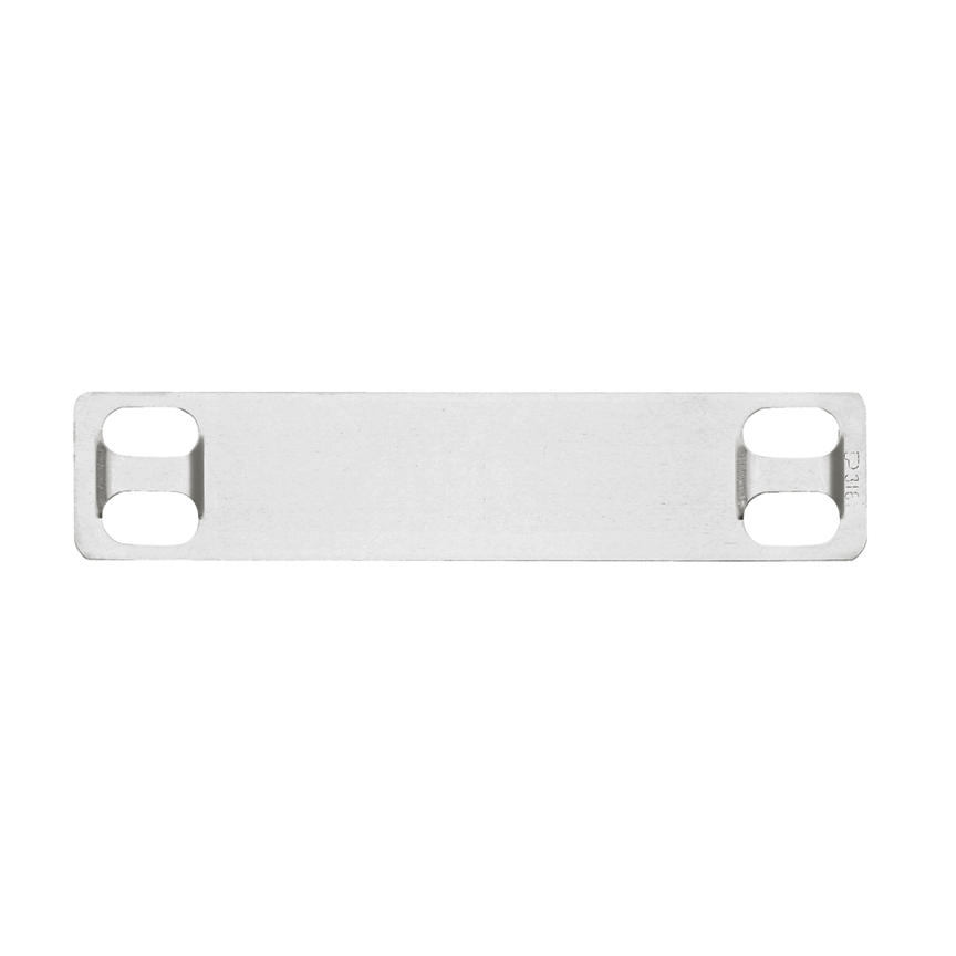 Marker Plate with Tag, Stainless Steel 304, Silver, 3.5 x 0.75 Inch Size