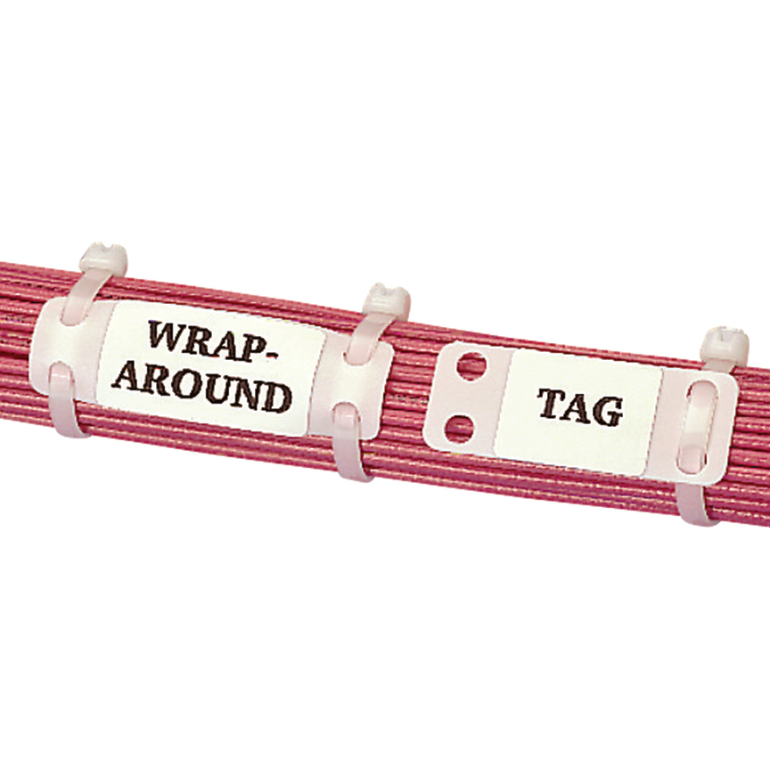 Marker Plate, Nylon 6.6, Black, 1.5L x 0.75 Inch Plate Size, 500PK