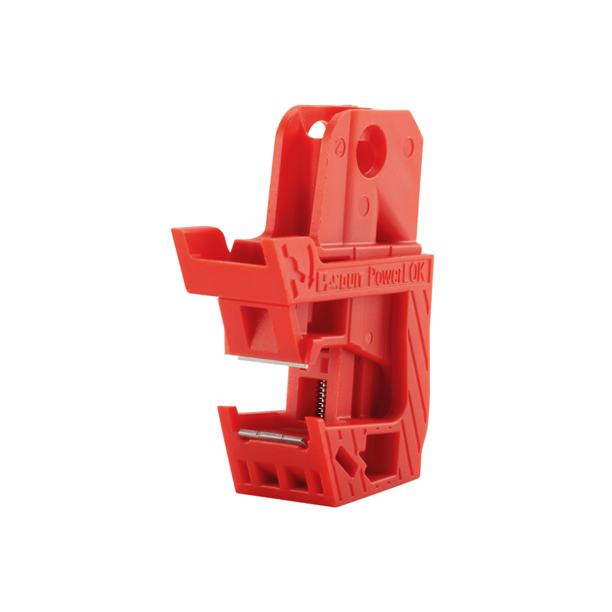 Circuit Breaker Lockout, Nylon, Red, 0.74 x 2.24 Inch Size, 25PK