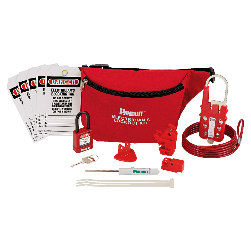Lockout Kit, Red, 8 x 6.5 Inch Size