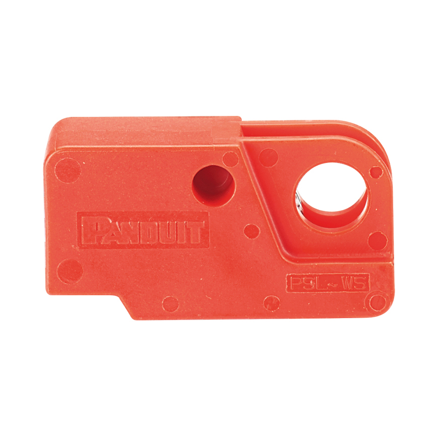 Toggle Switch Lockout, Nylon, Red, 0.88 x 0.6 Inch Size