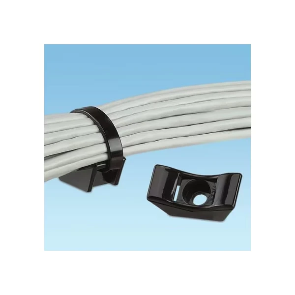 Cable Tie Mount, Extra-Heavy, #8 Screw, 25PK