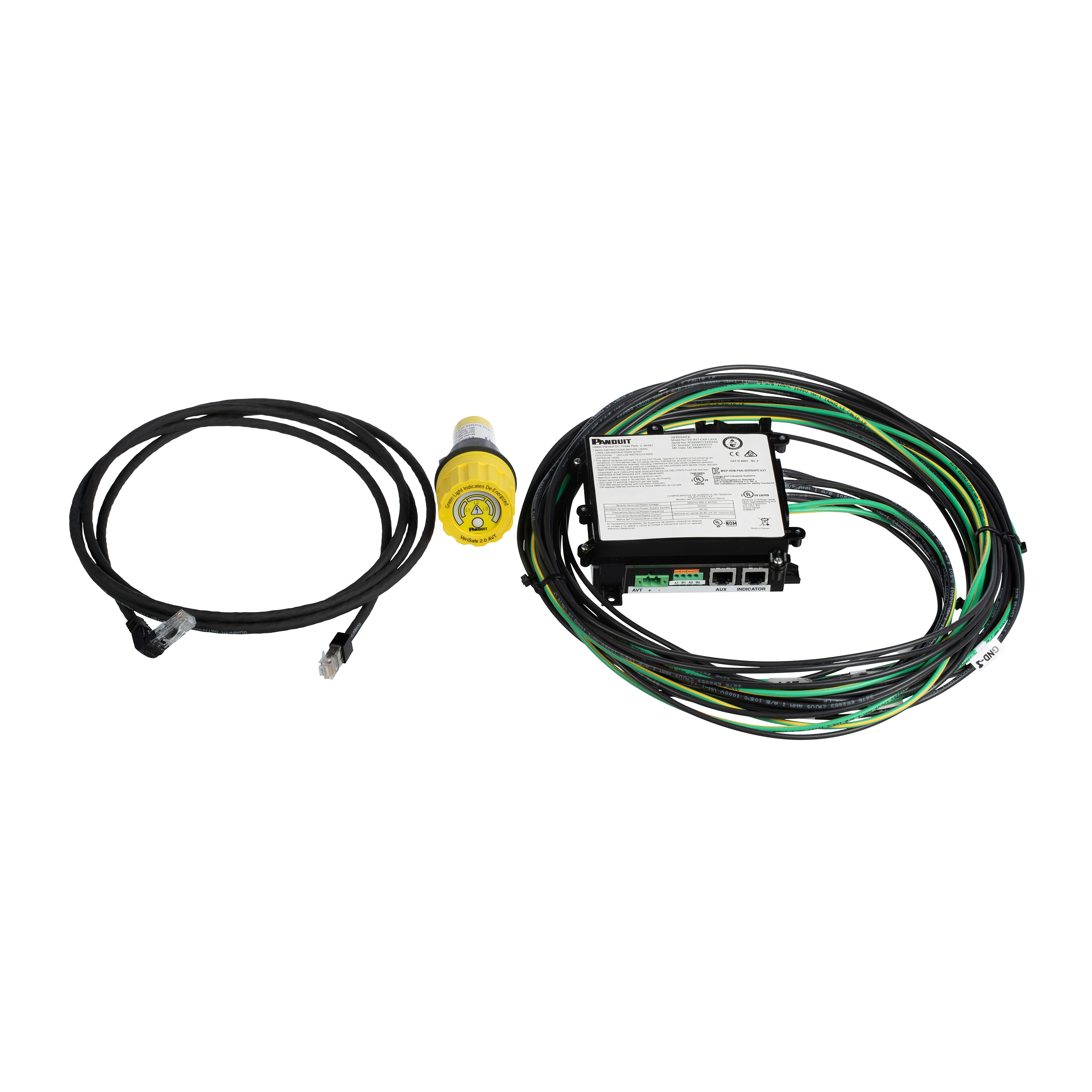 Voltage Tester, 8 ft. Cable Length, Lithium Battery, 12-24 VDC, Poe