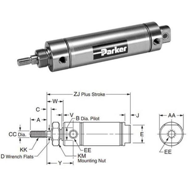 PARKER 1.50DSRGY00.50