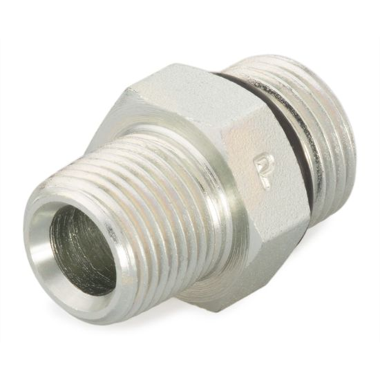 PARKER 16-3/4 F5OF-SS Adapter, 1 Inch X 3/4 Inch Fitting Pipe Size, Male Un/Unf-2A X Male Nptf, Stainless Steel | CT7CLW 60UW89