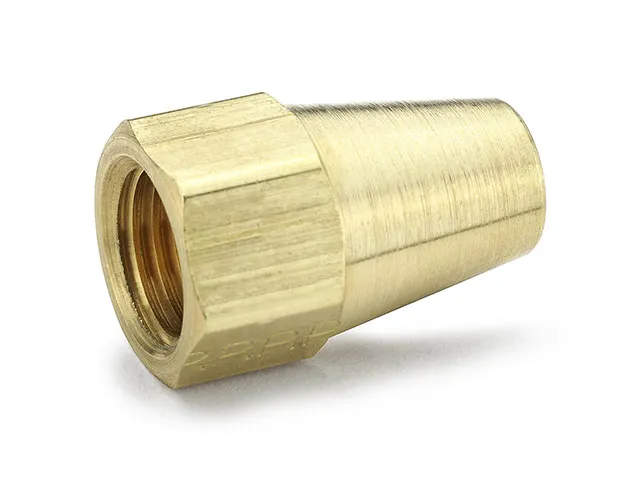PARKER 41FL-4 Long Nut, 1/4 Inch Tube OD, Flared, 15/16 Inch Overall Length, 10 PK | CT7HGC 2P143