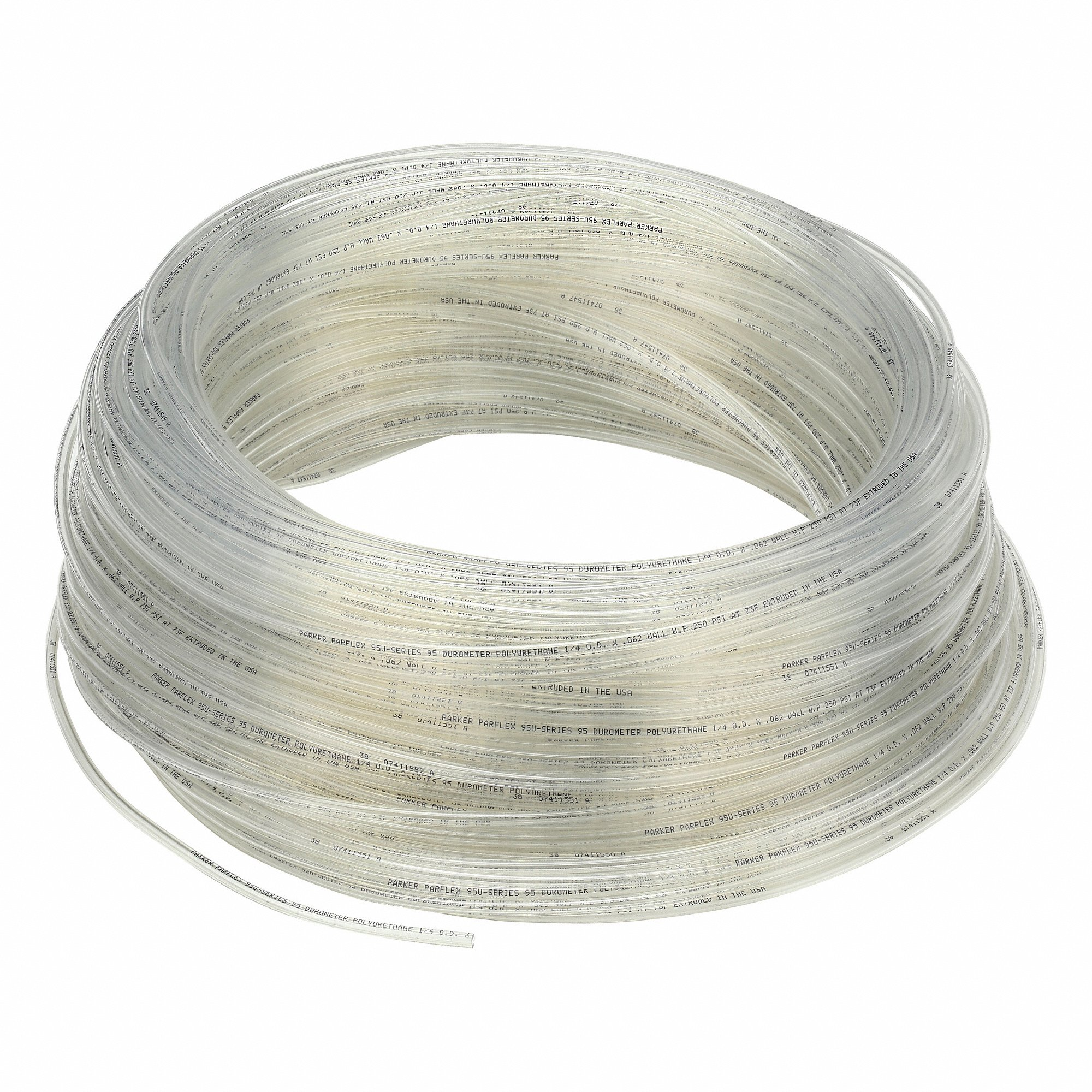 PARKER 95U-4-062-0500 Tubing, Polyurethane, ID. 1/8 Inch, OD. 1/4 Inch, 500 Ft Length, Natural | CT7LGV 797DC6
