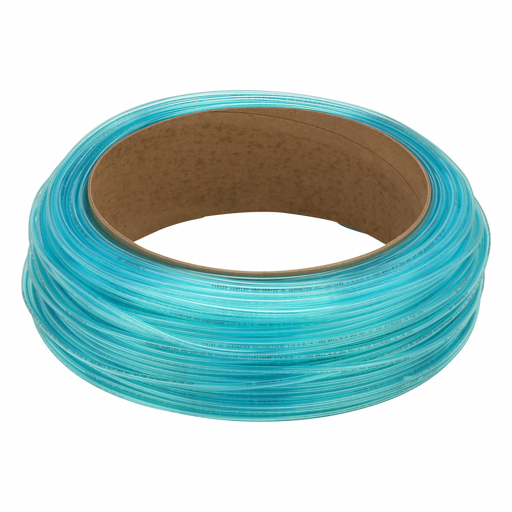 PARKER 95U-4-062-TBL-0500 Tubing, Polyurethane, ID. 1/8 Inch, OD. 1/4 Inch, 500 Ft Length, Blue, Air/Water | CT7LAF 797DD1