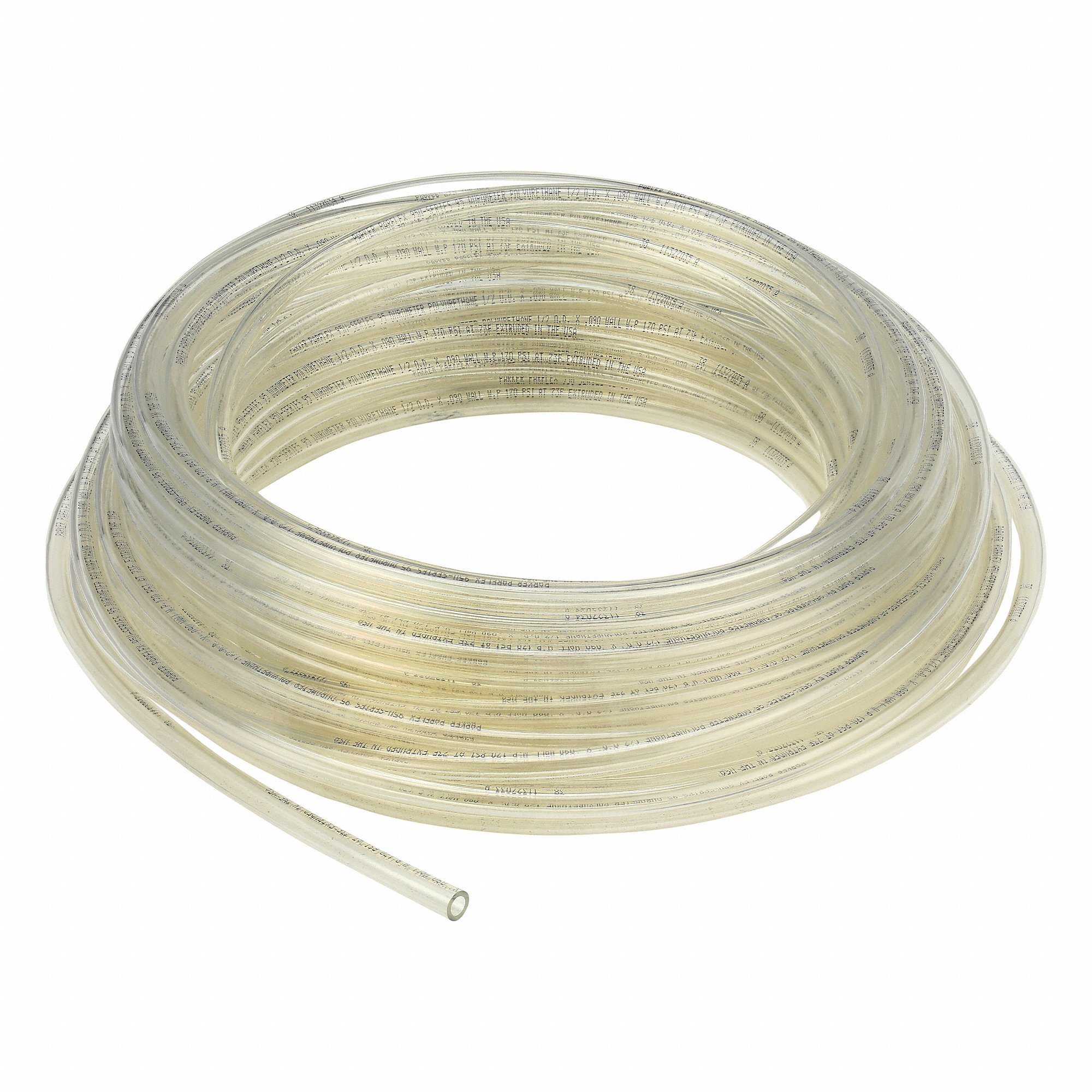 PARKER 95U-8-090-0100 Tubing, Polyurethane, ID. 5/16 Inch, OD. 1/2 Inch, 100 Ft Length, Natural | CT7LBX 797DF5
