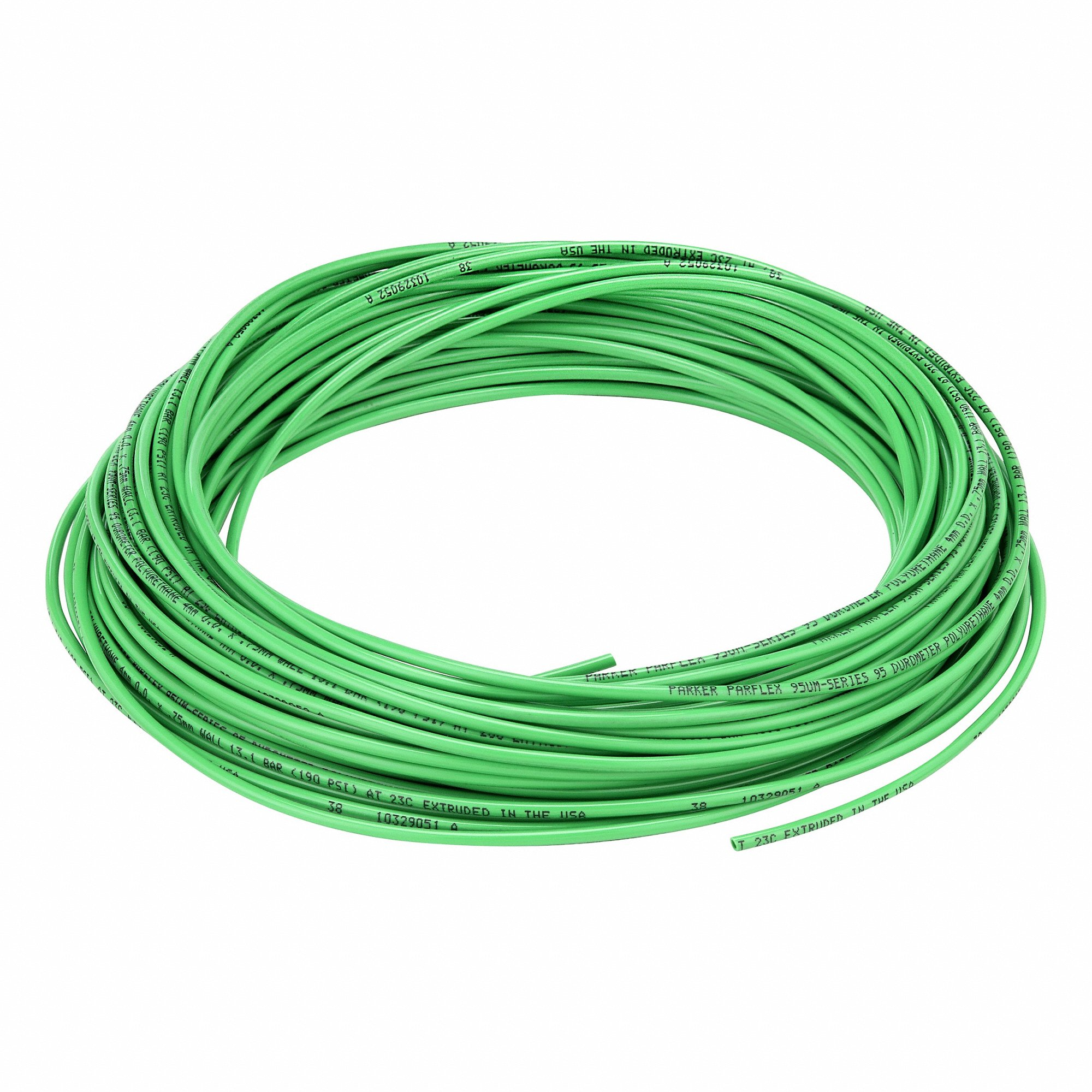 PARKER 95UM-4X.75-GRN-0100 Tubing, Polyurethane, ID. 2.5 mm, OD. 4 mm, 100 Ft Length, Green | CT7LAU 797DG9
