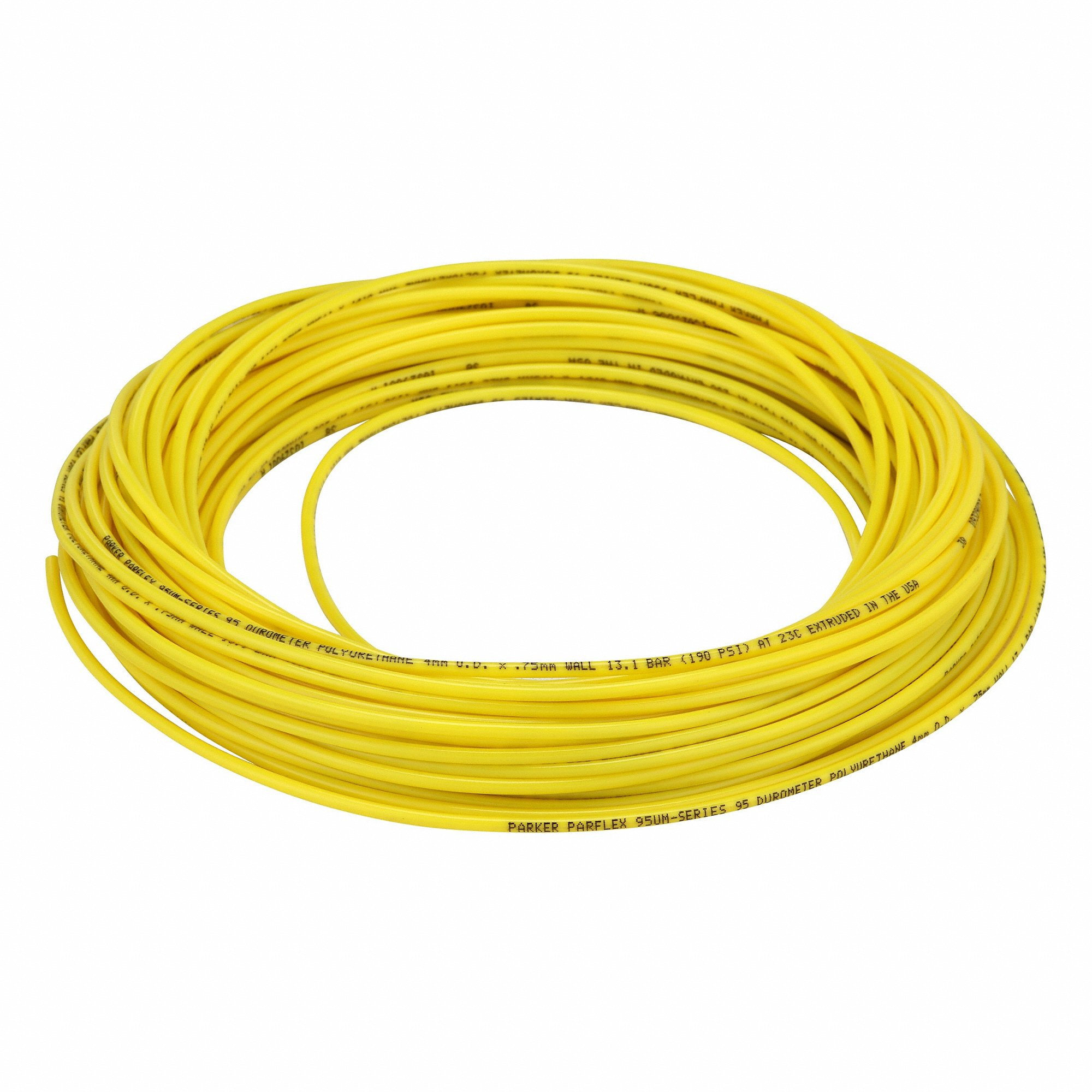 PARKER 95UM-4X.75-YEL-0100 Tubing, Polyurethane, ID. 2.5 mm, OD. 4 mm, 100 Ft Length, Yellow | CT7LAX 797DH2