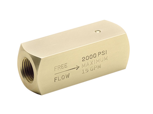 Colorflow Check Valve, Npt Ports