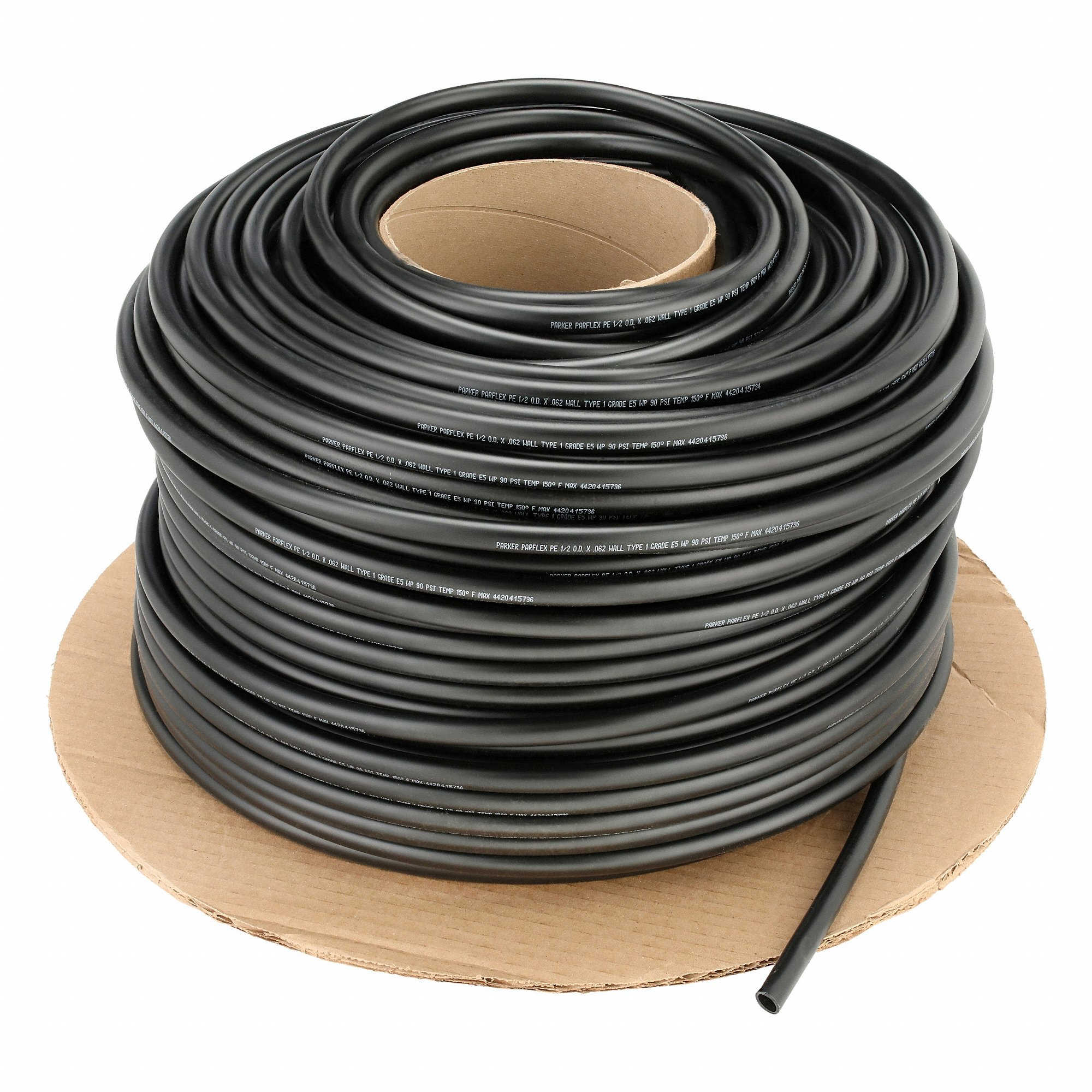 PARKER EB-86-0500 Tubing, Polyethylene, Black, 1/2 Inch Outside Dia | CT7KYM 797DT9