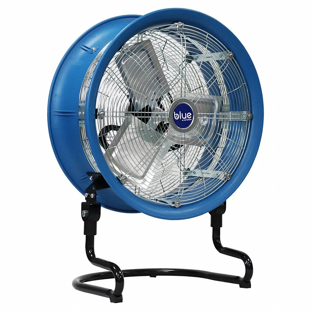 Industrial Fan, 18 Inch Blade Dia, 3 Speeds, 115V AC, 3/8 HP Motor, Direct Drive
