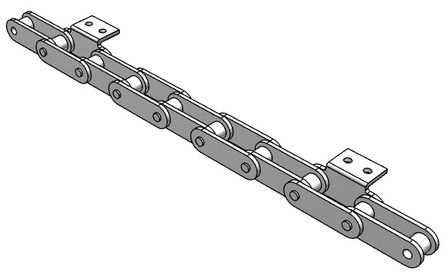 PEER CHAIN 39813 Roller Chain, 100 Feet Length, Stainless Steel | CL8KBE