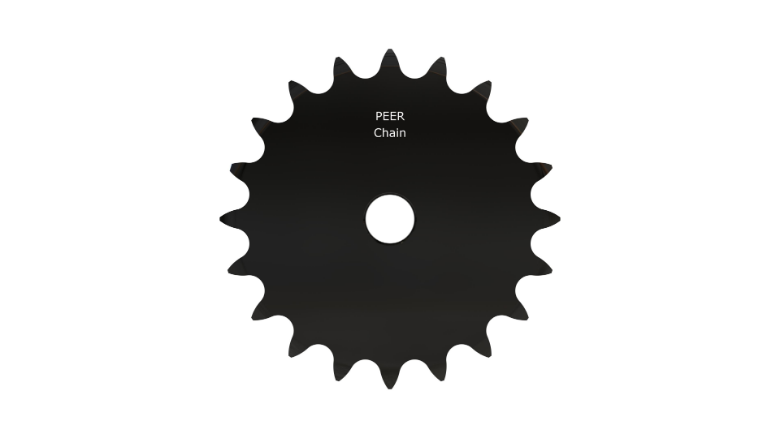 PEER CHAIN 43026 Sprocket, 5/8 Inch Size, Plain Bore, Hardened Teeth, Black Oxide | CL8BEQ