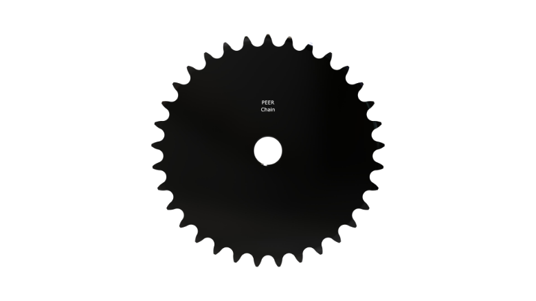 PEER CHAIN 43039 Sprocket, 19/32 Inch Size, Plain Bore, Hardened Teeth, Black Oxide | CL8BFE