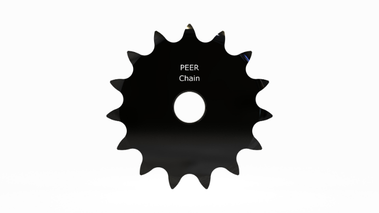 PEER CHAIN 43085 Sprocket, 3/4 Inch Size, Plain Bore, Hardened Teeth, Black Oxide | CL8FDE